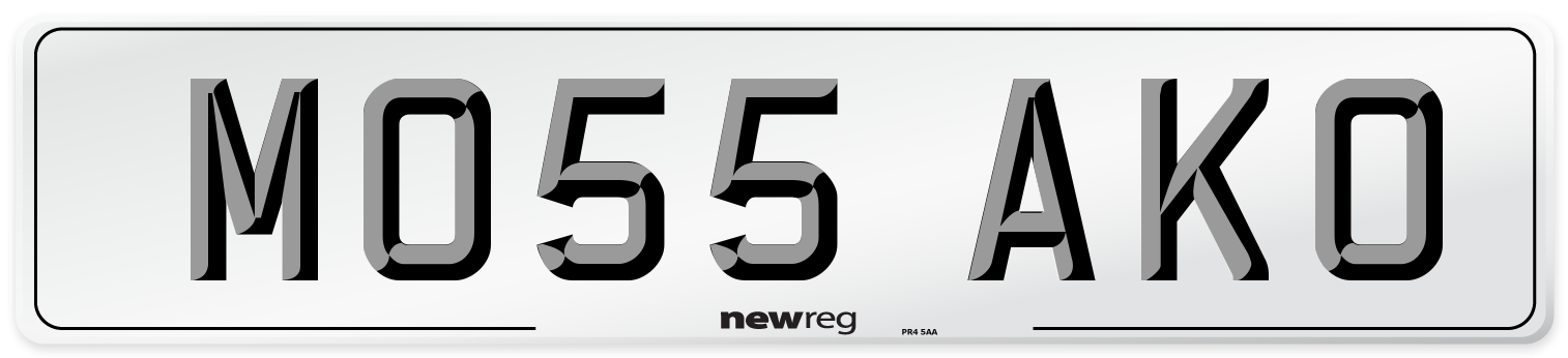 MO55 AKO Number Plate from New Reg